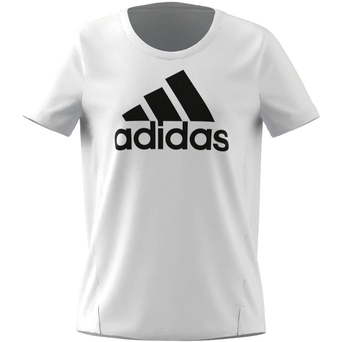 Παιδικό Μπλούζα με Κοντό Μανίκι Adidas Λευκό