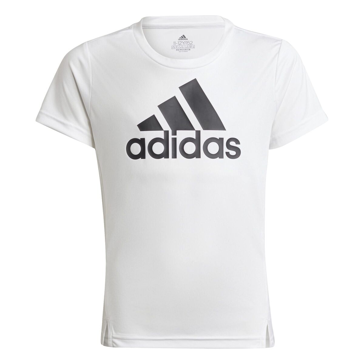 Παιδικό Μπλούζα με Κοντό Μανίκι Adidas Λευκό
