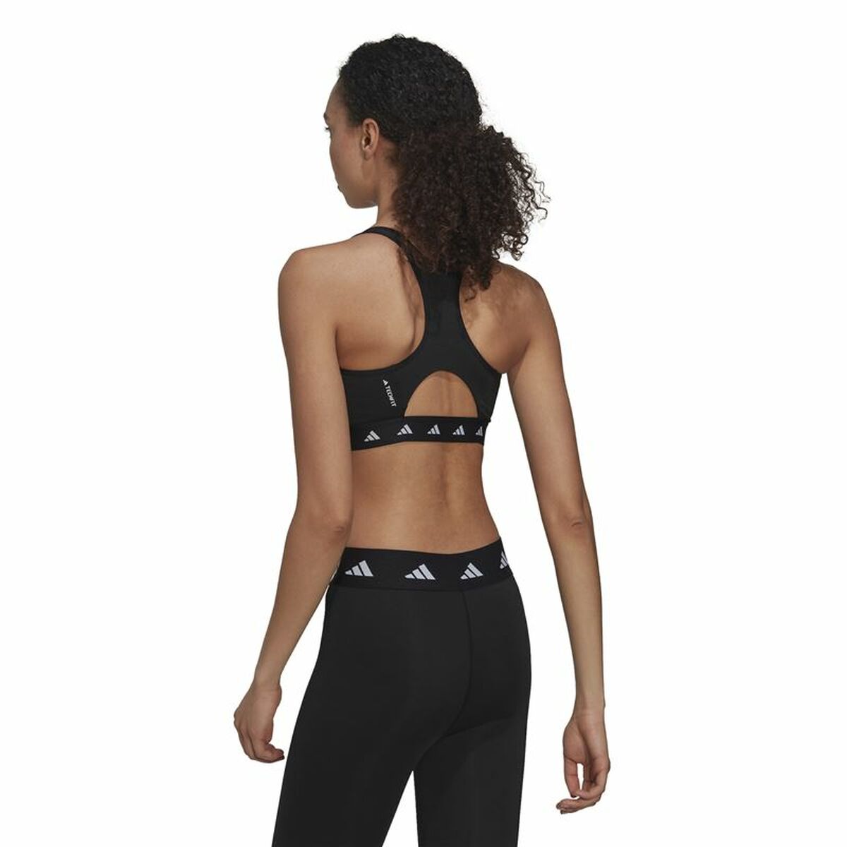 Αθλητικό σουτιέν Adidas Essentials Pwr Ms Μαύρο