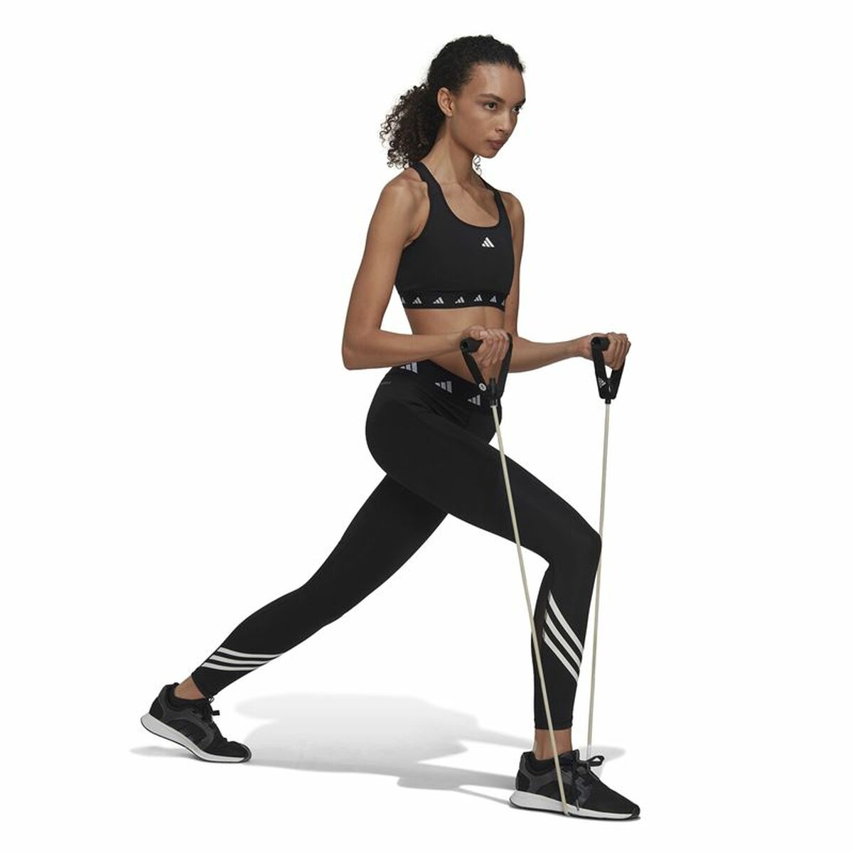Αθλητικό σουτιέν Adidas Essentials Pwr Ms Μαύρο