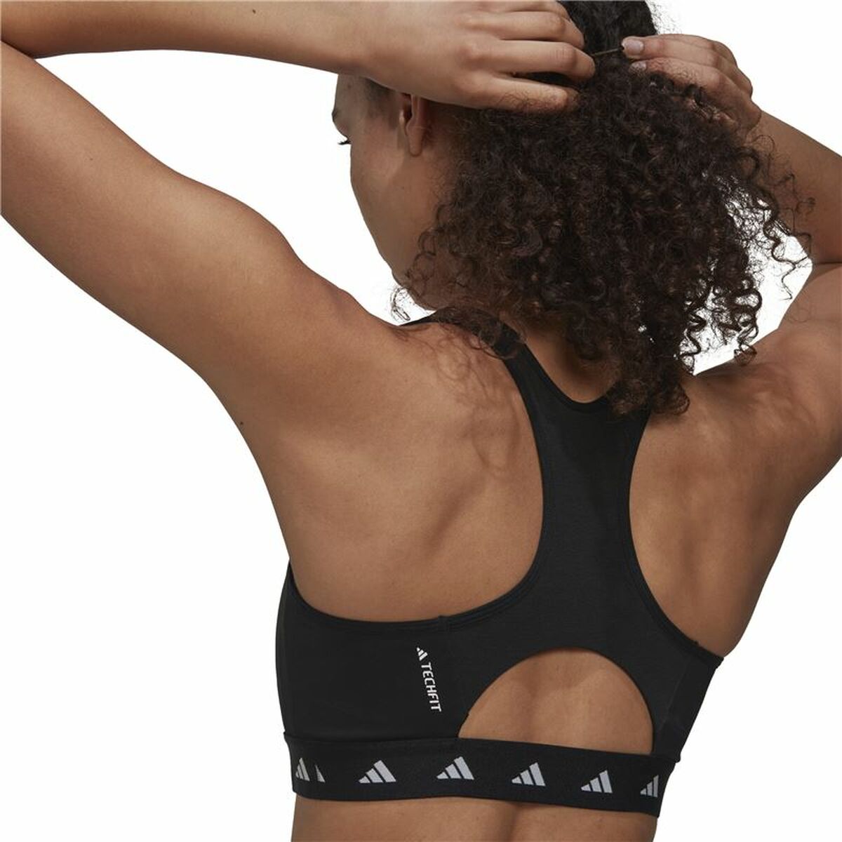 Αθλητικό σουτιέν Adidas Essentials Pwr Ms Μαύρο