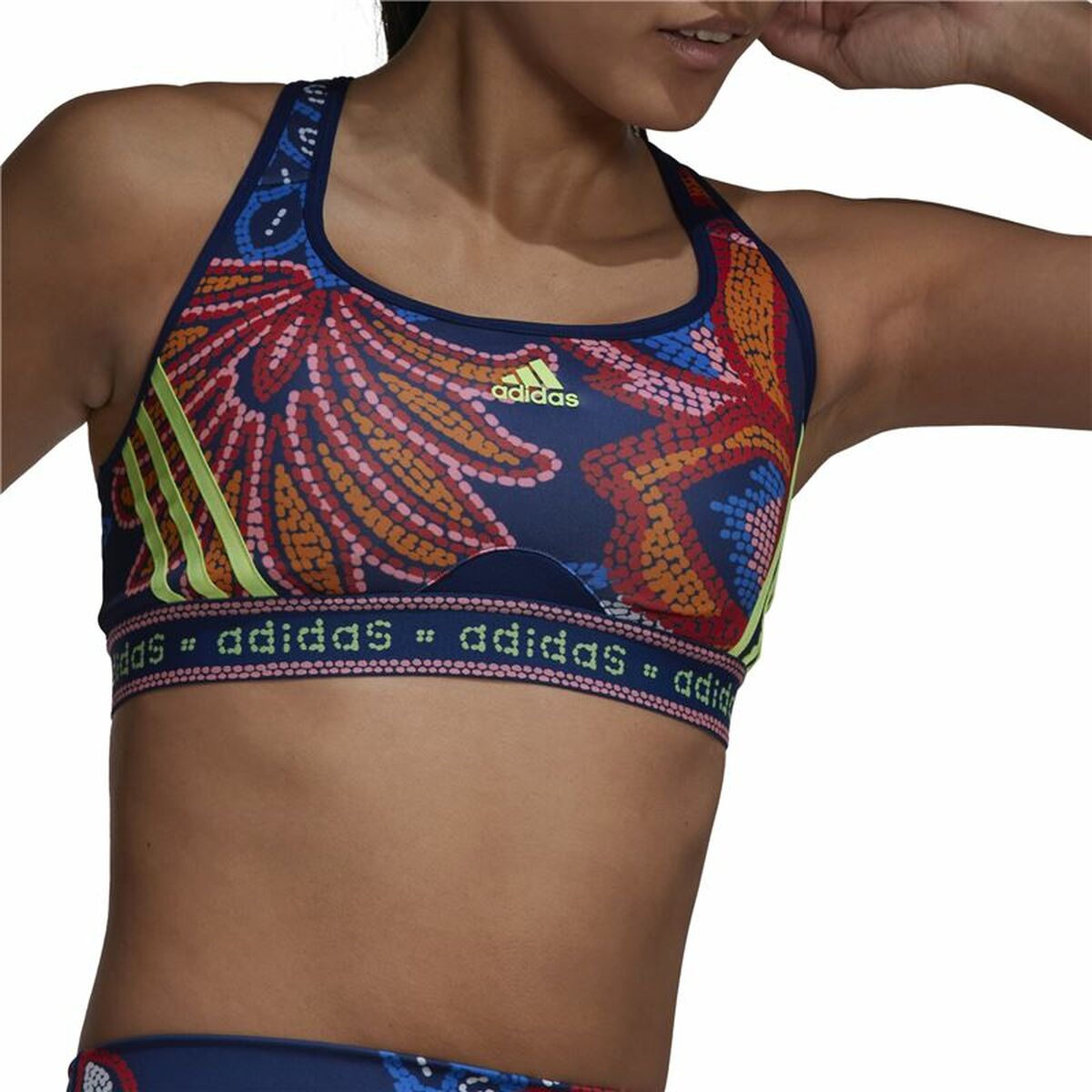 Αθλητικό σουτιέν Adidas Farm Rio Ναυτικό Μπλε
