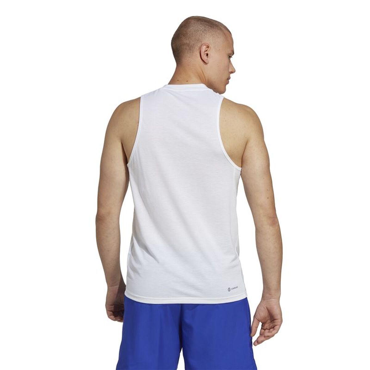 Αμάνικο Ανδρικό Mπλουζάκι Adidas Training Essentials Λευκό