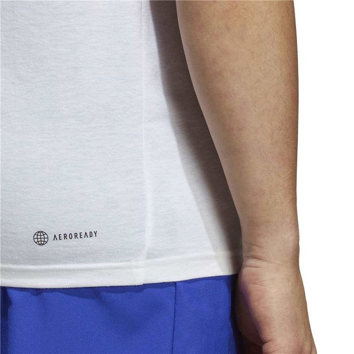Αμάνικο Ανδρικό Mπλουζάκι Adidas Training Essentials Λευκό
