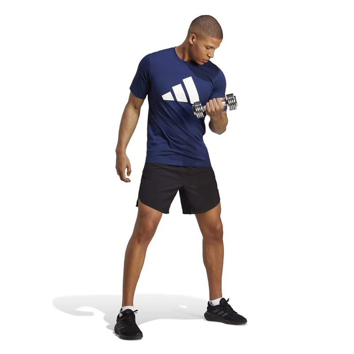 Ανδρική Μπλούζα με Κοντό Μανίκι Adidas Training Essentials Feel Ready Σκούρο μπλε