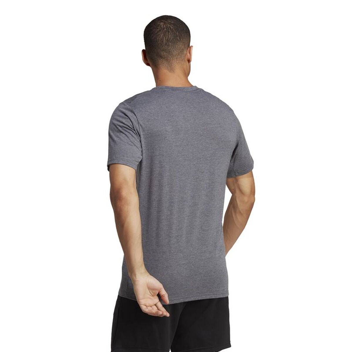Ανδρική Μπλούζα με Κοντό Μανίκι Adidas Essentials Tr-Es Γκρι