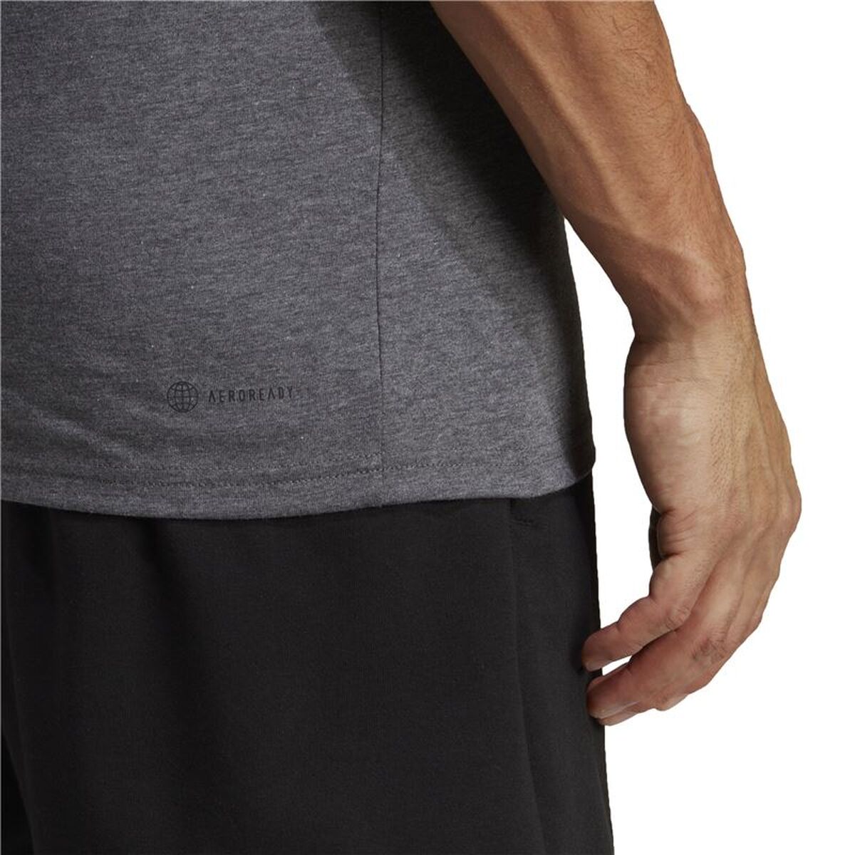 Ανδρική Μπλούζα με Κοντό Μανίκι Adidas Essentials Tr-Es Γκρι