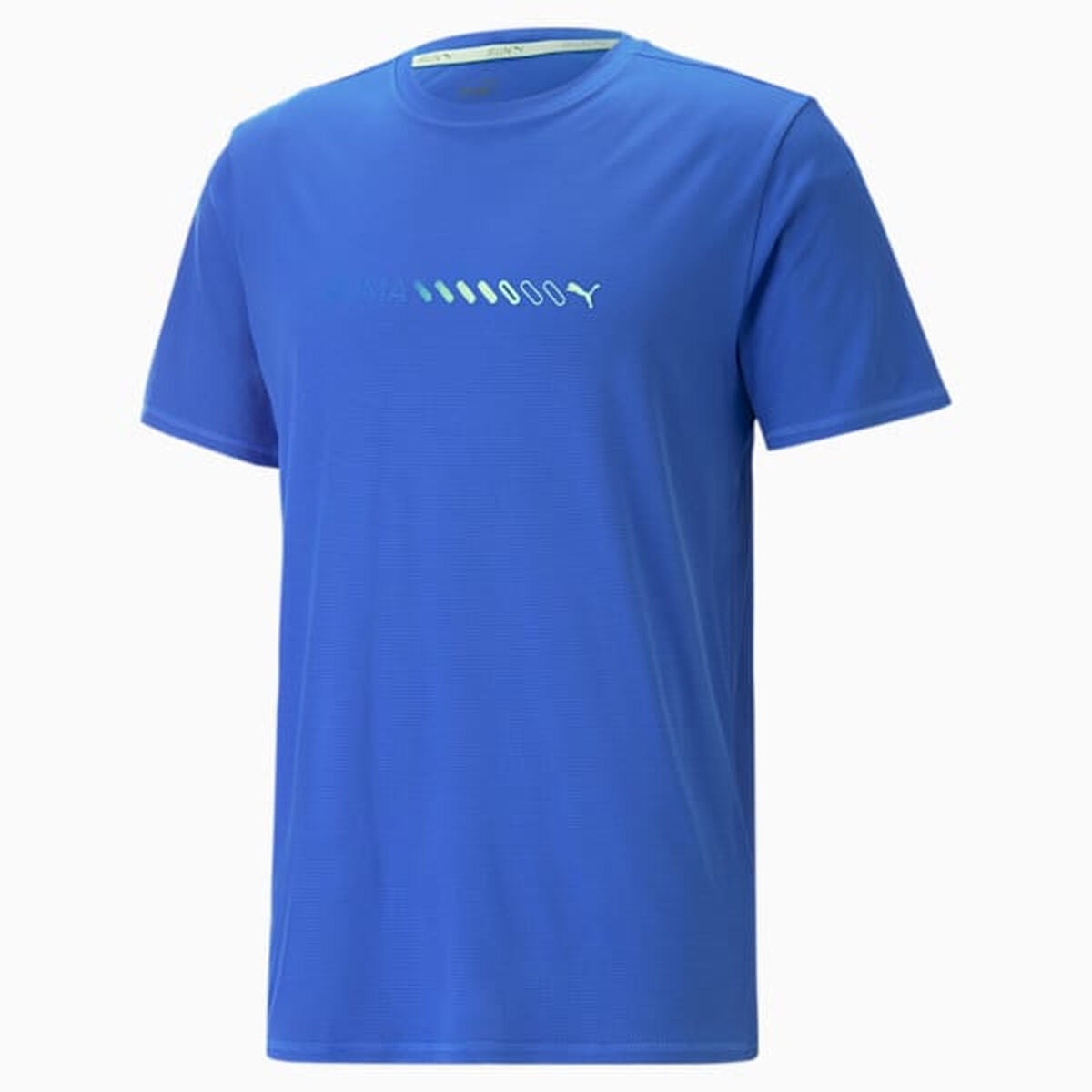 Ανδρική Μπλούζα με Κοντό Μανίκι Puma Run Favorite Logo Μπλε