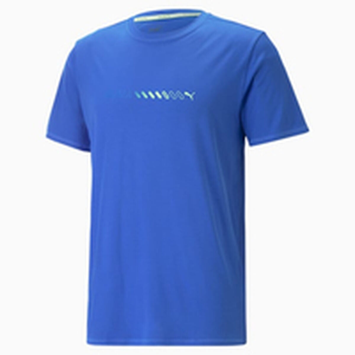 Ανδρική Μπλούζα με Κοντό Μανίκι Puma Run Favorite Logo Μπλε