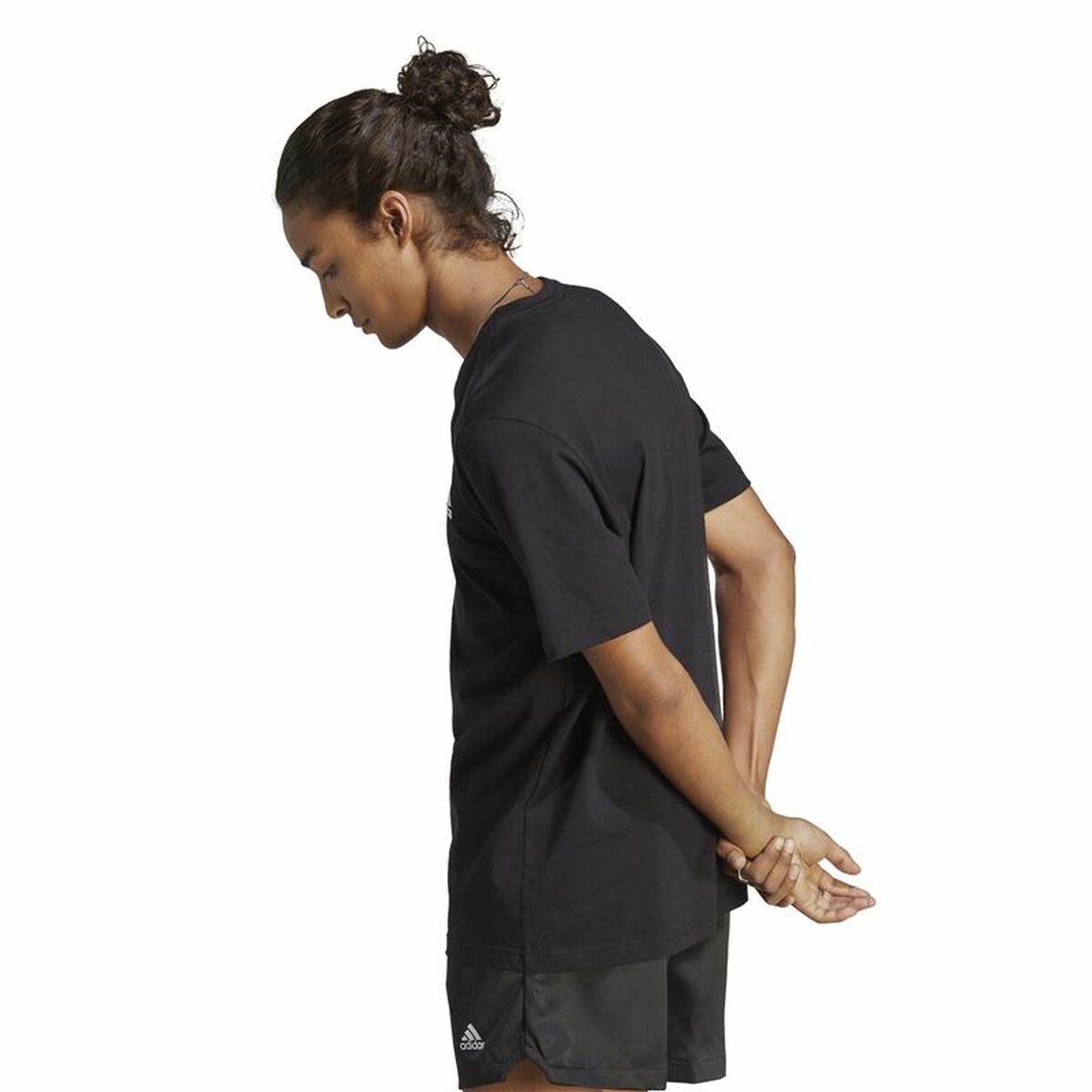Ανδρική Μπλούζα με Κοντό Μανίκι Adidas Training Μαύρο
