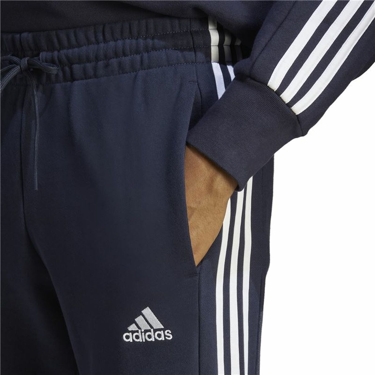 Μακρύ Αθλητικό Παντελόνι Adidas M 3S Ft Tc Μαύρο Σκούρο μπλε Άντρες