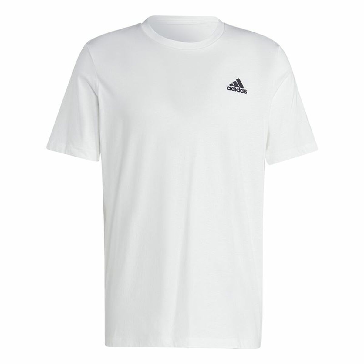 Ανδρική Μπλούζα με Κοντό Μανίκι Adidas Essentials Λευκό