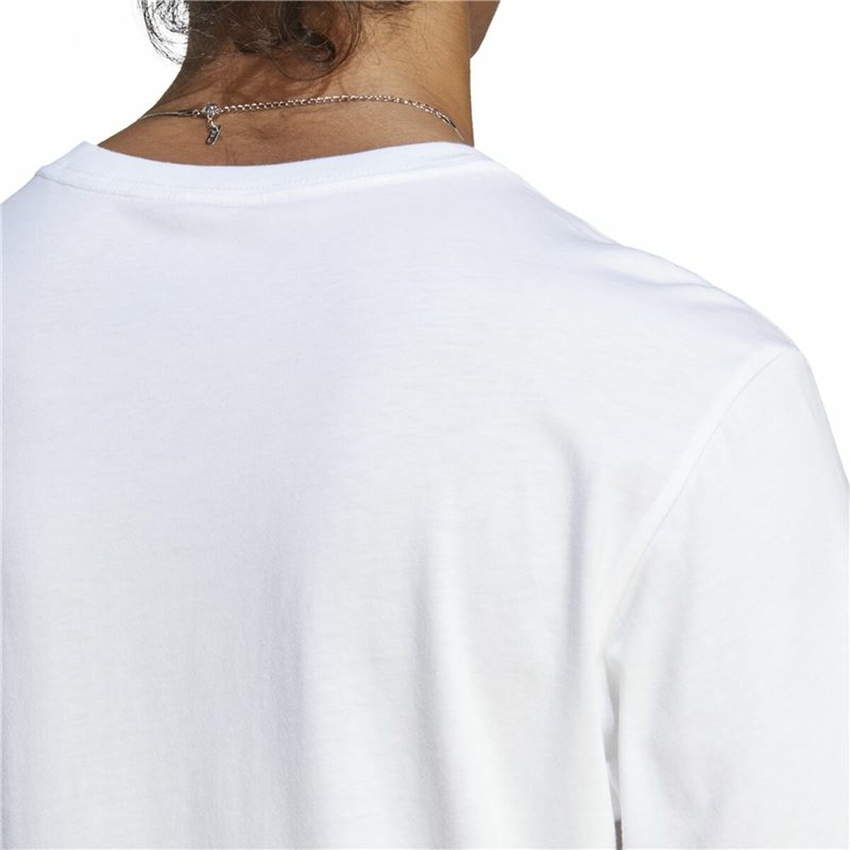 Ανδρική Μπλούζα με Κοντό Μανίκι Adidas Essentials Λευκό