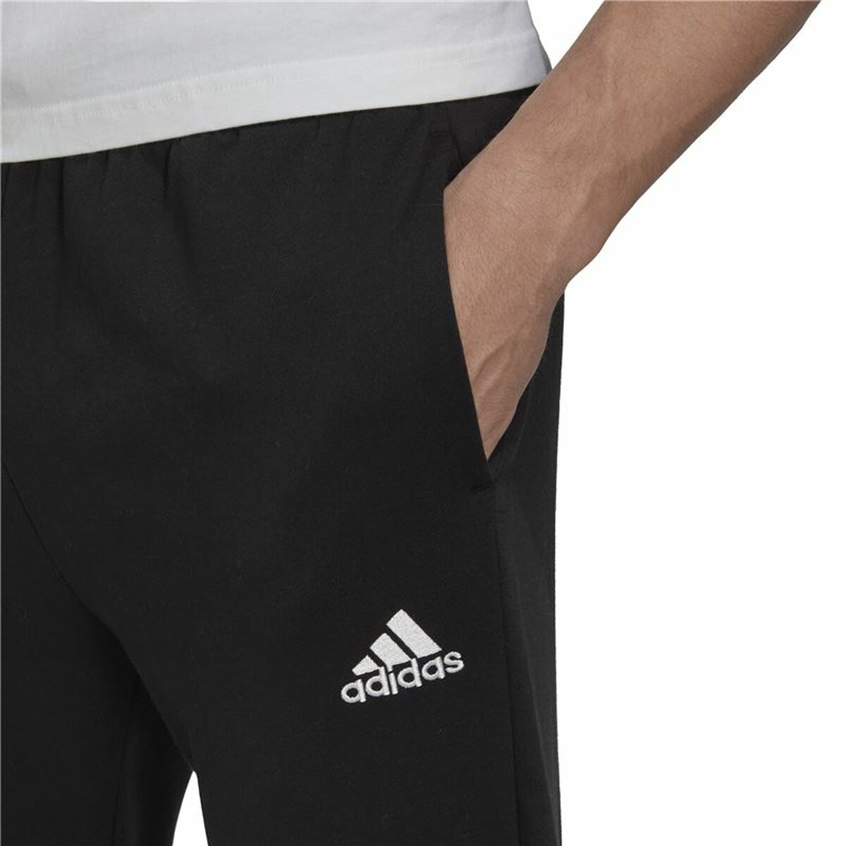 Μακρύ Αθλητικό Παντελόνι Adidas Essentials Μαύρο Άντρες