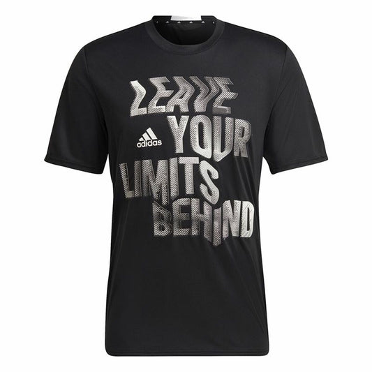 Ανδρική Μπλούζα με Κοντό Μανίκι Adidas HIIT Μαύρο