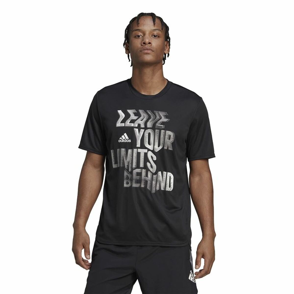 Ανδρική Μπλούζα με Κοντό Μανίκι Adidas HIIT Μαύρο