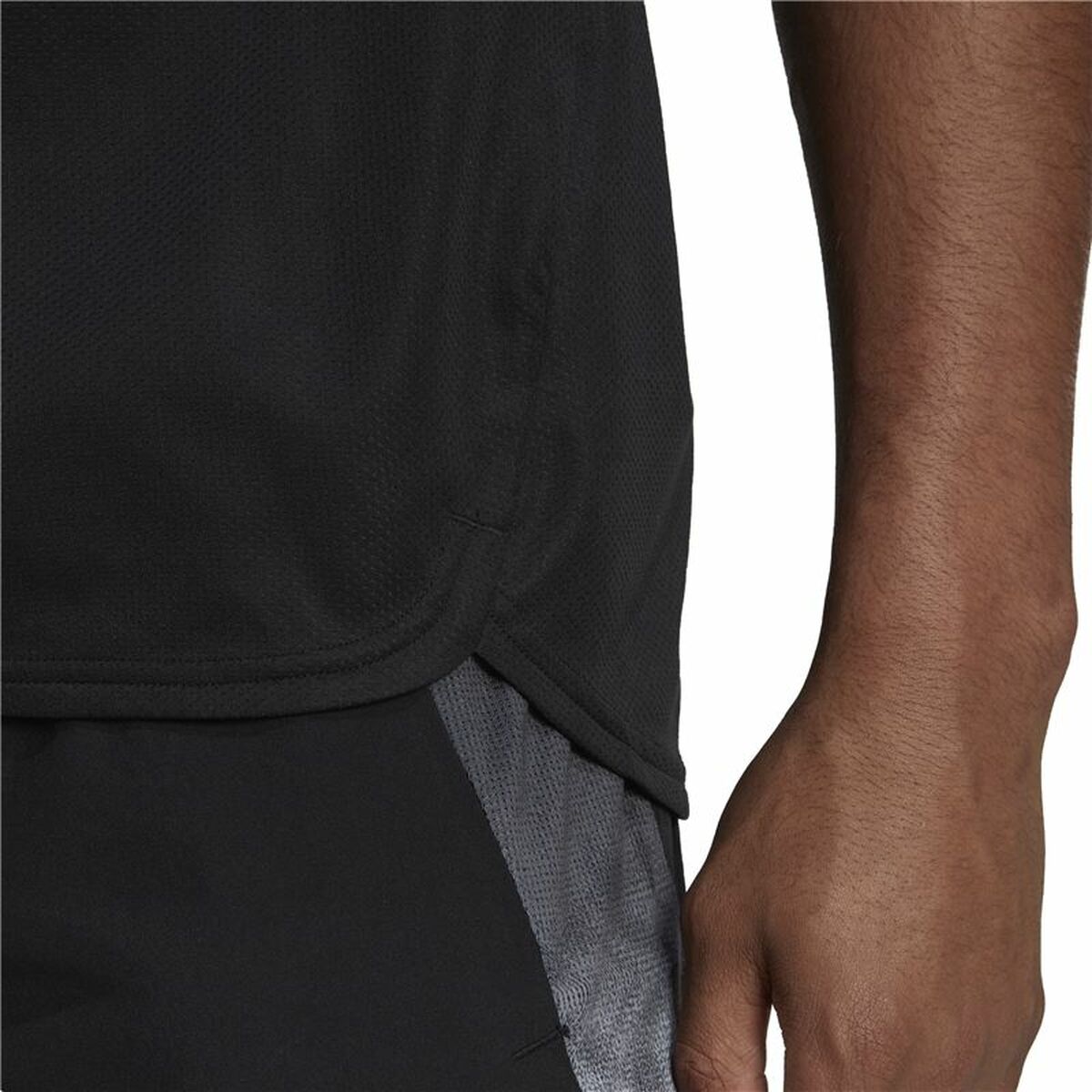 Ανδρική Μπλούζα με Κοντό Μανίκι Adidas HIIT Μαύρο