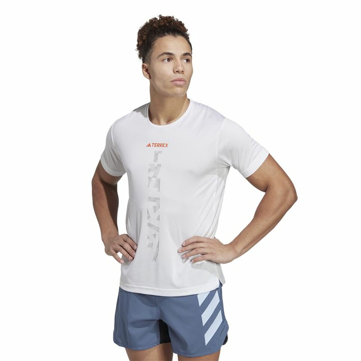 Ανδρική Μπλούζα με Κοντό Μανίκι Adidas Agr Shirt Λευκό