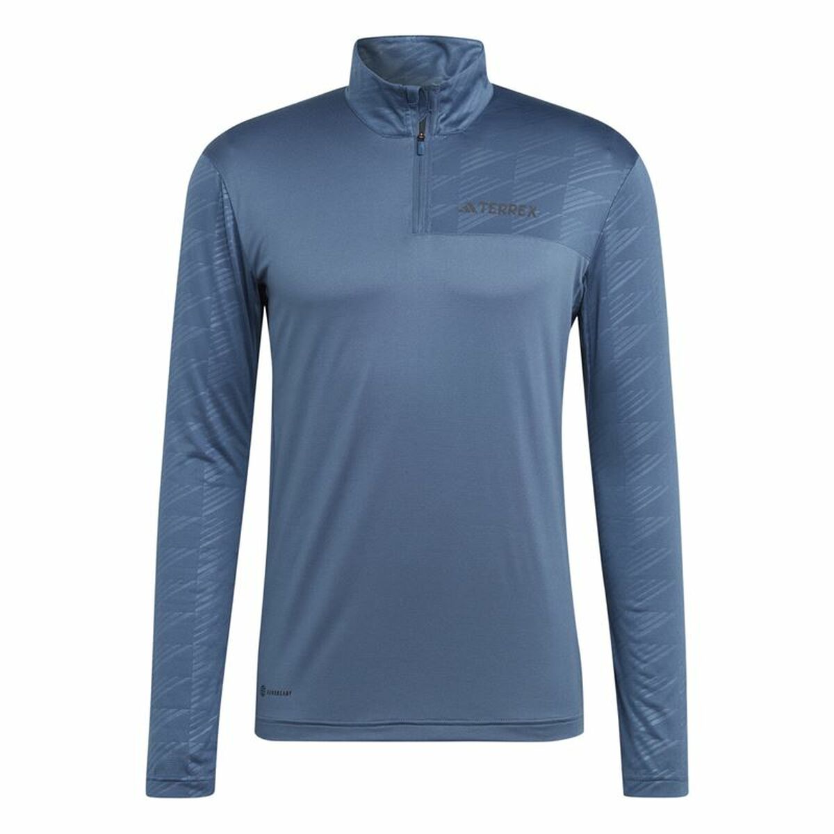 Ανδρική Μπλούζα με Μακρύ Μανίκι Adidas Multi Half Zip Ls Μπλε