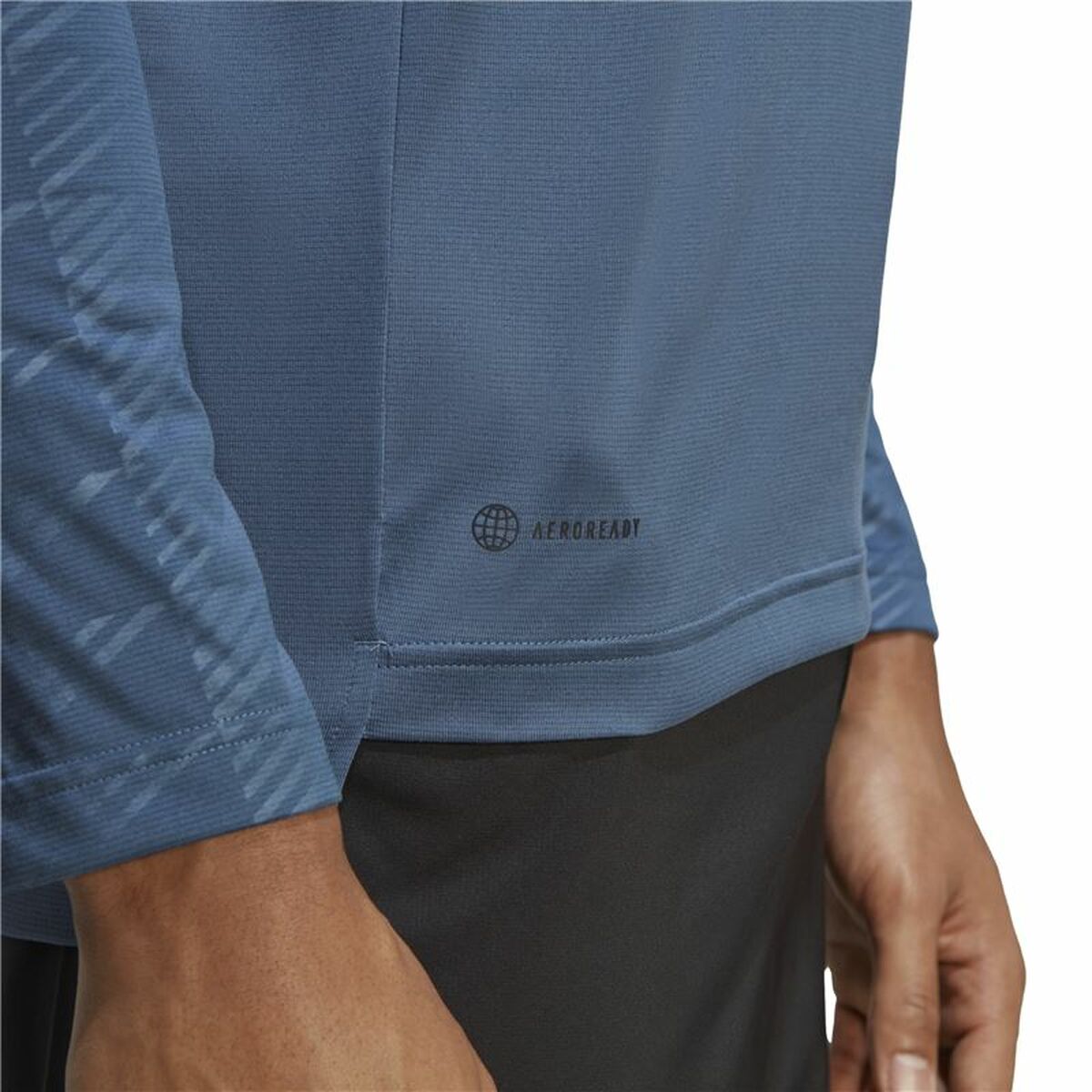 Ανδρική Μπλούζα με Μακρύ Μανίκι Adidas Multi Half Zip Ls Μπλε