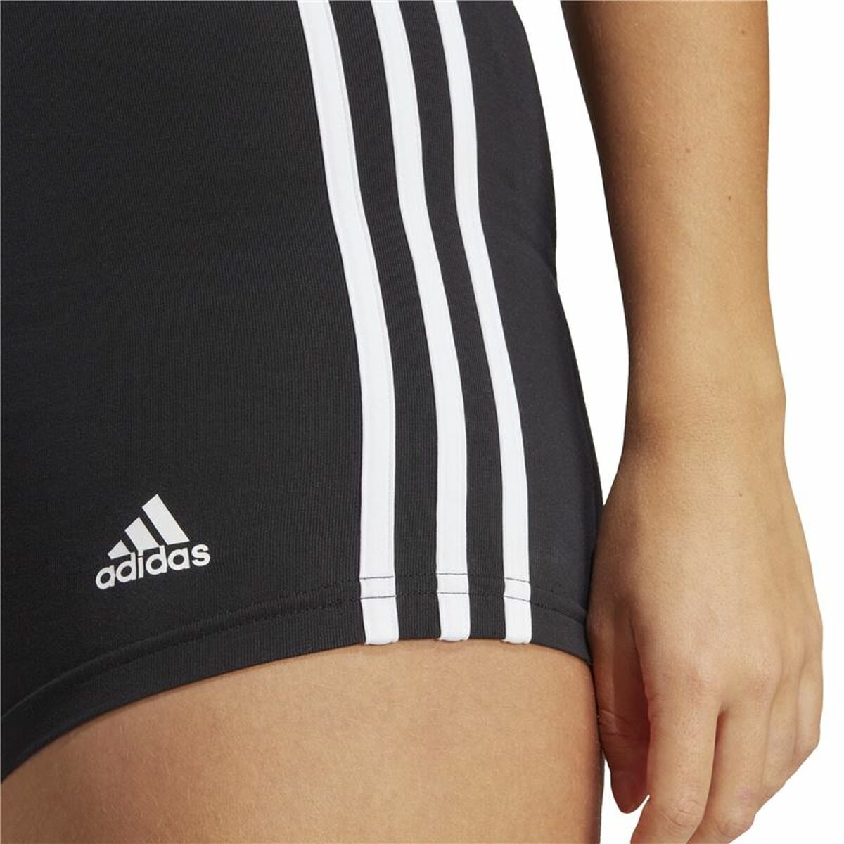 Αθλητικά Γυναικεία Κολάν Adidas Essentials Single 3S Booty Μαύρο