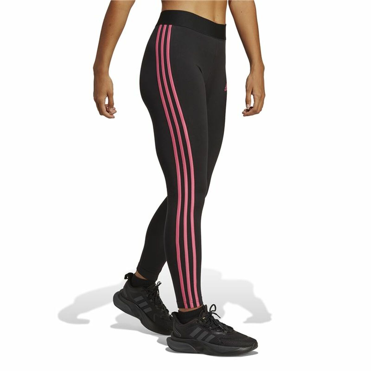 Αθλητικά Γυναικεία Κολάν Adidas 3 Stripes Μαύρο