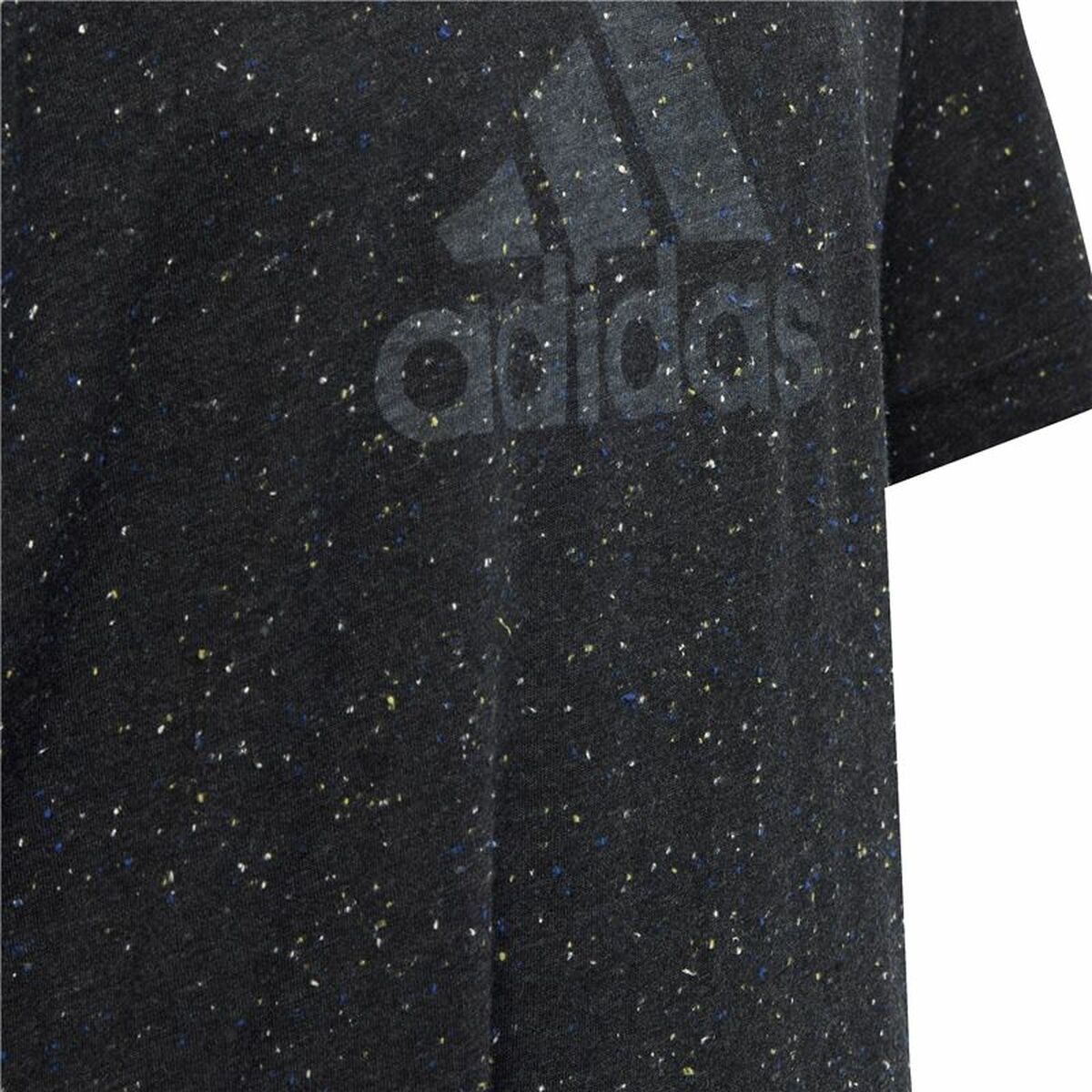 Παιδικό Μπλούζα με Κοντό Μανίκι Adidas Μαύρο