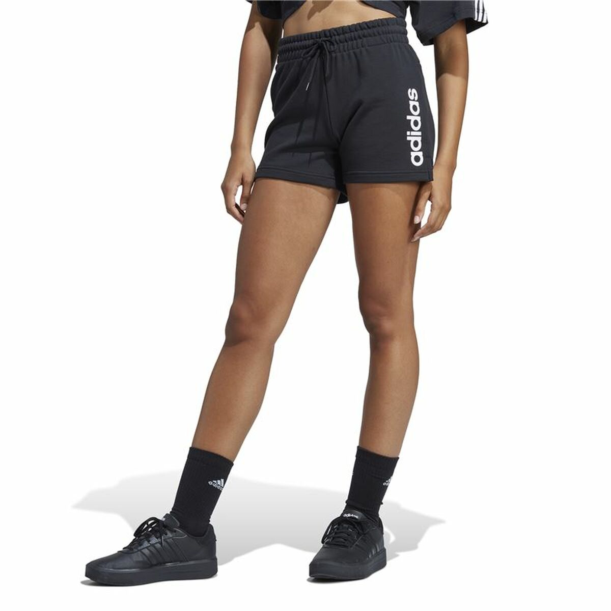 Μακρύ Αθλητικό Παντελόνι Adidas Μαύρο Γυναίκα