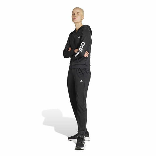 Γυναικεία Αθλητική Φόρμα Adidas Linear Μαύρο