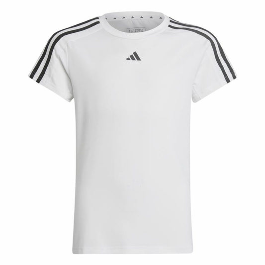 Unisex Μπλούζα με Κοντό Μανίκι Adidas Training Essentials 3S Λευκό