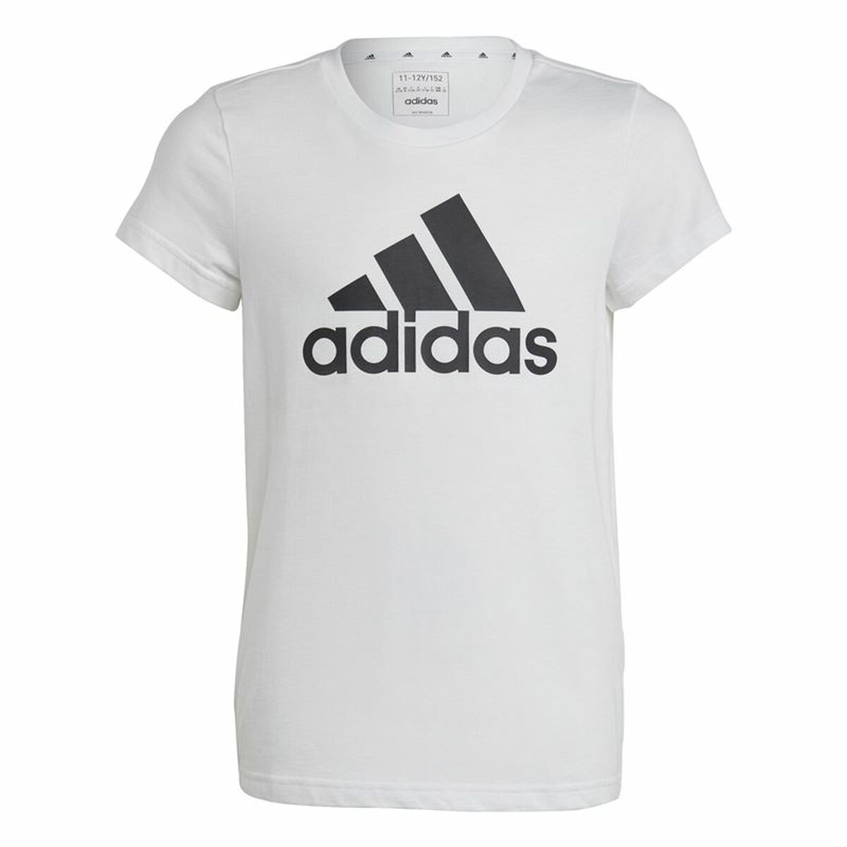 Παιδικό Μπλούζα με Κοντό Μανίκι Adidas Essentials Λευκό