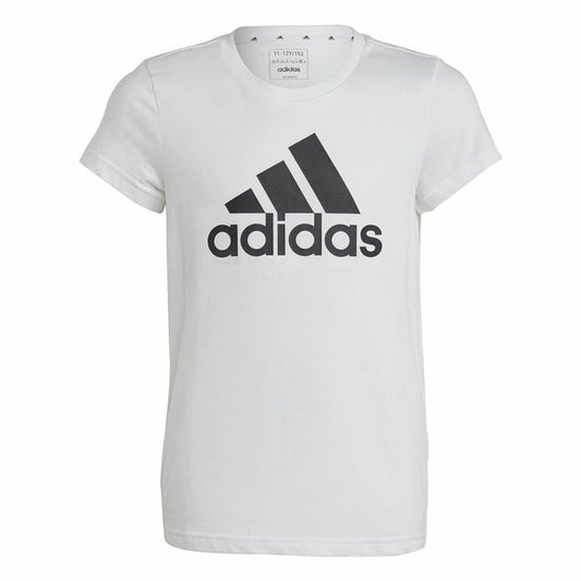 Παιδικό Μπλούζα με Κοντό Μανίκι Adidas Essentials Λευκό