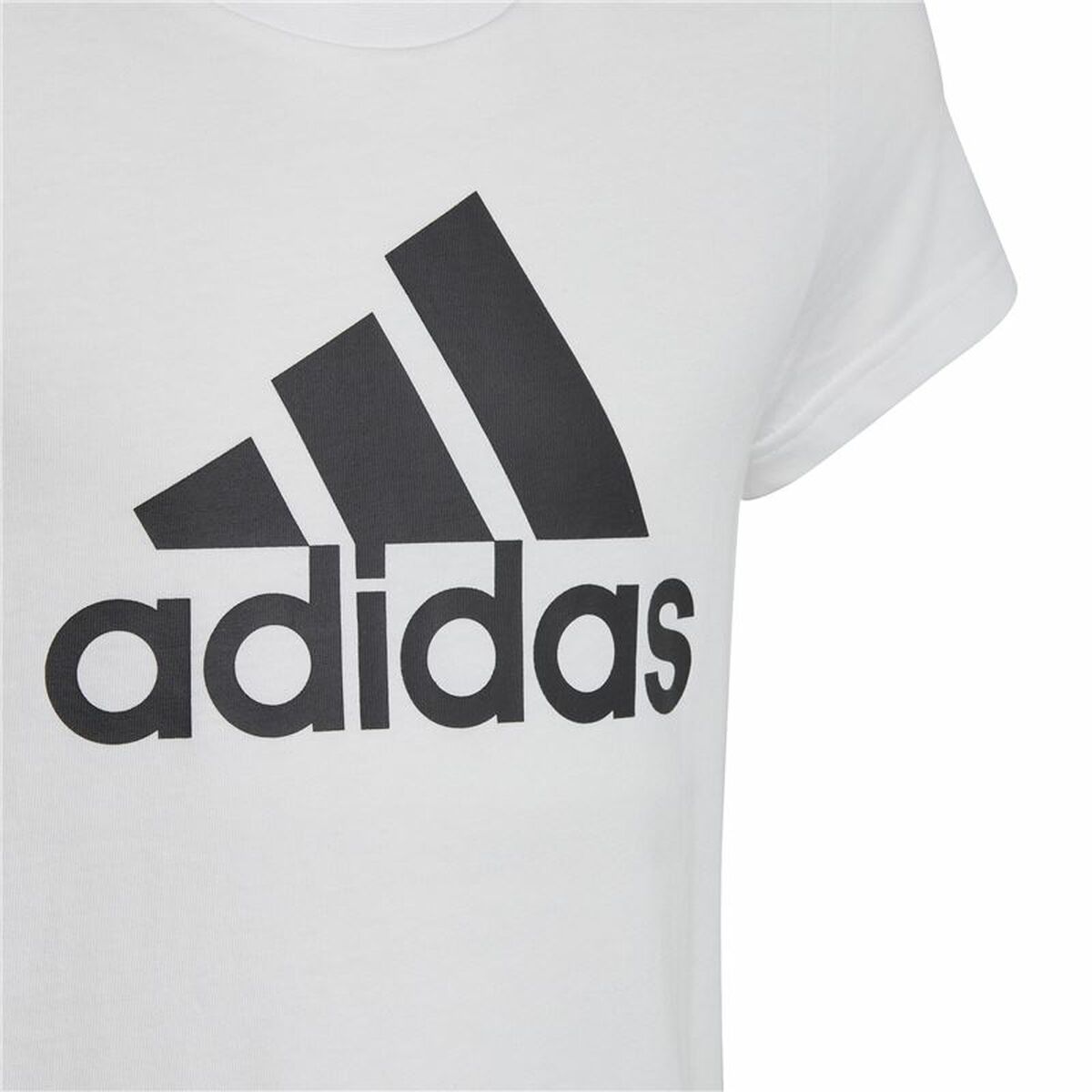 Παιδικό Μπλούζα με Κοντό Μανίκι Adidas Essentials Λευκό