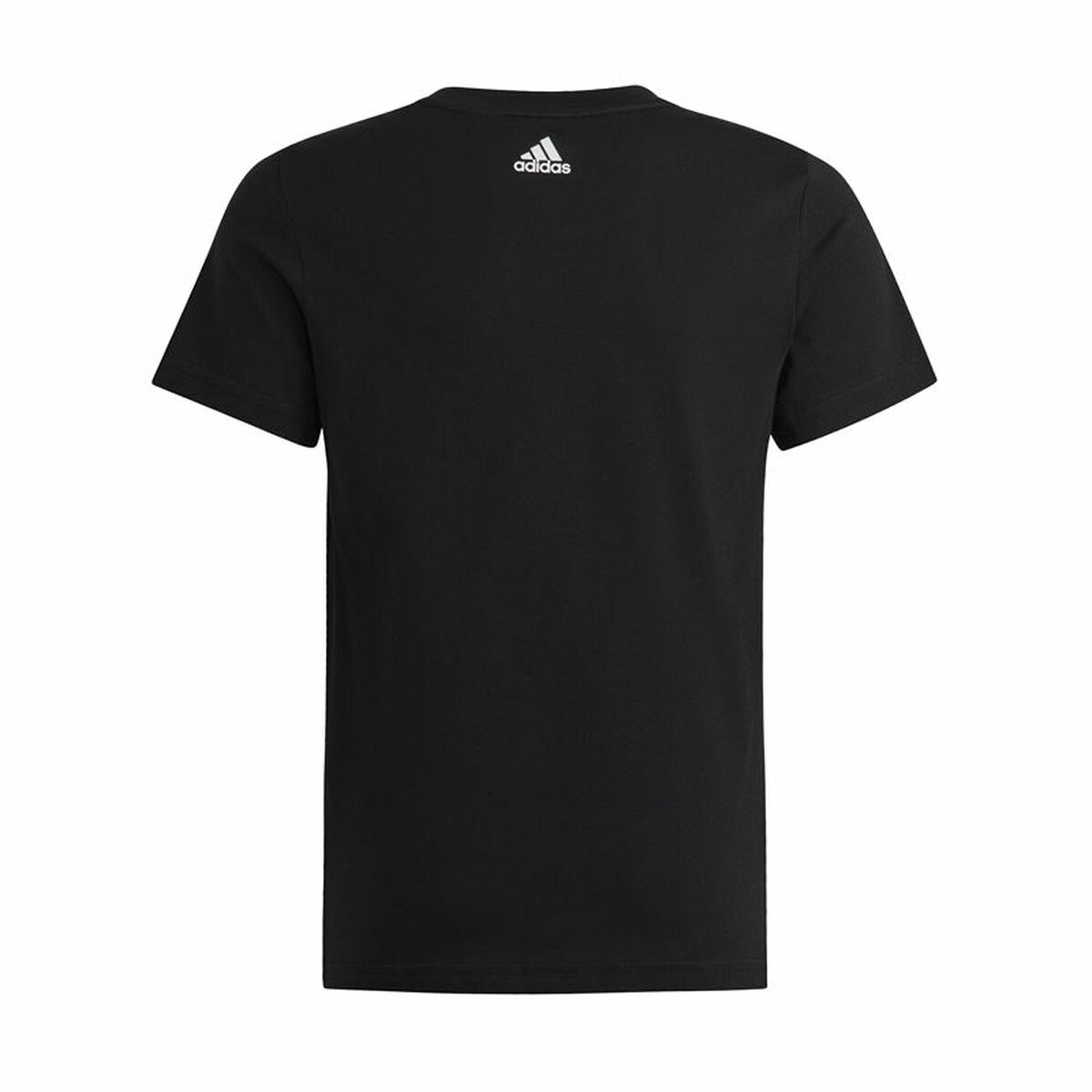 Παιδικό Μπλούζα με Κοντό Μανίκι Adidas Essentils Logo Linear Μαύρο