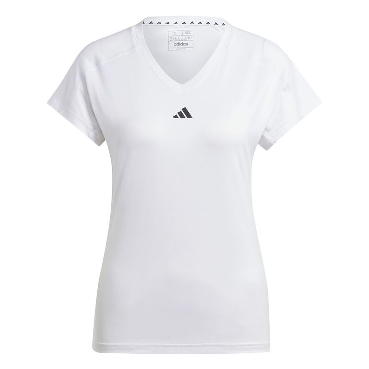 Γυναικεία Μπλούζα με Κοντό Μανίκι Adidas Essentials Minimal Λευκό Fitness