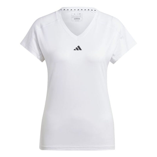 Γυναικεία Μπλούζα με Κοντό Μανίκι Adidas Essentials Minimal Λευκό Fitness