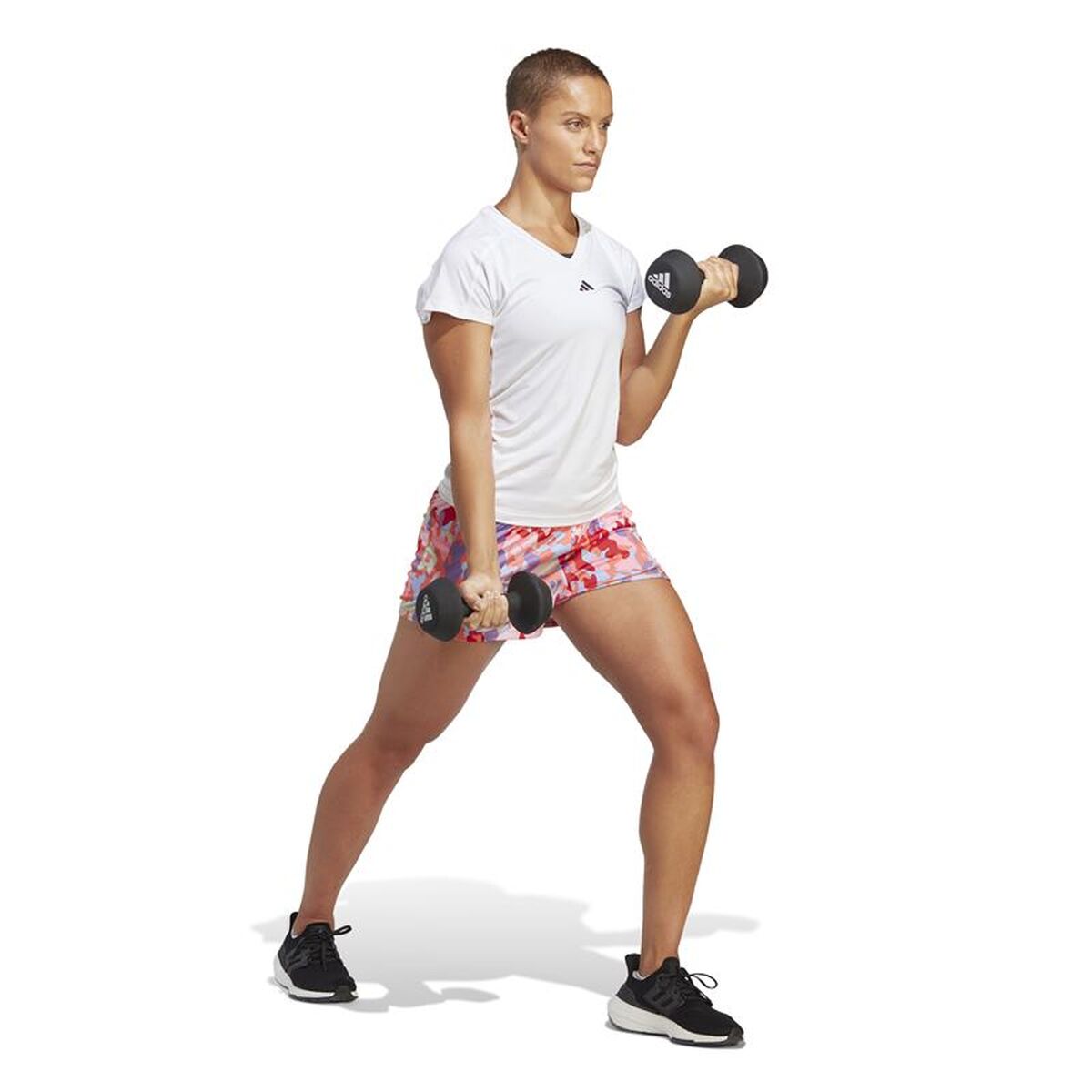 Γυναικεία Μπλούζα με Κοντό Μανίκι Adidas Essentials Minimal Λευκό Fitness
