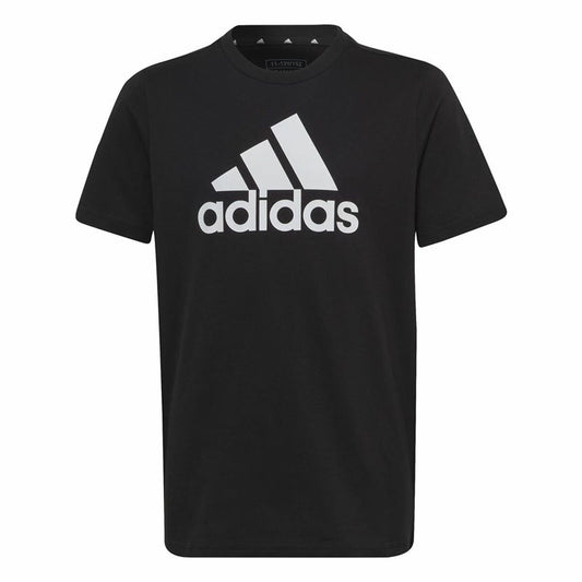 Παιδικό Μπλούζα με Κοντό Μανίκι Adidas Big Logo Μαύρο