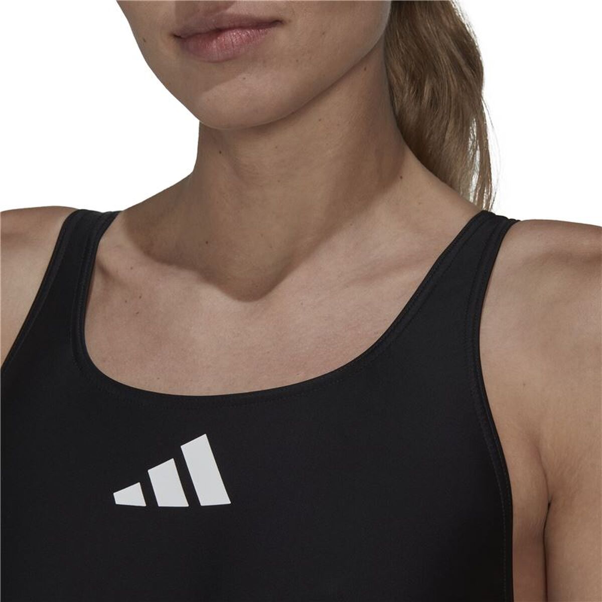 Γυναικεία Μαγιό Adidas 3 Bars Μαύρο