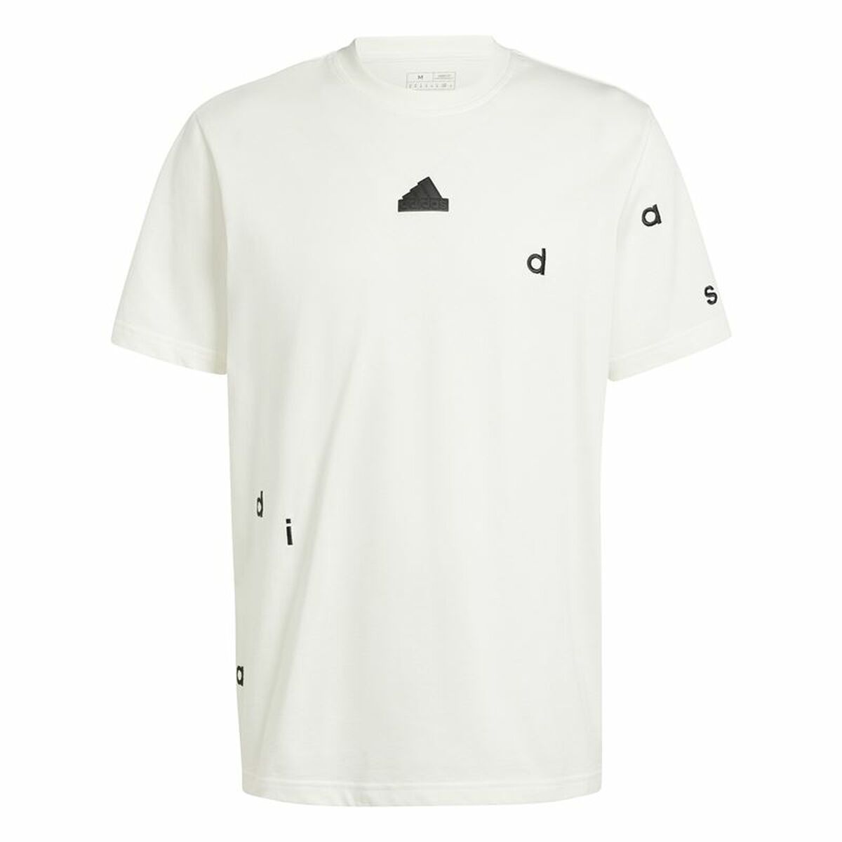 Ανδρική Μπλούζα με Κοντό Μανίκι Adidas Bl Sj Q1 Λευκό