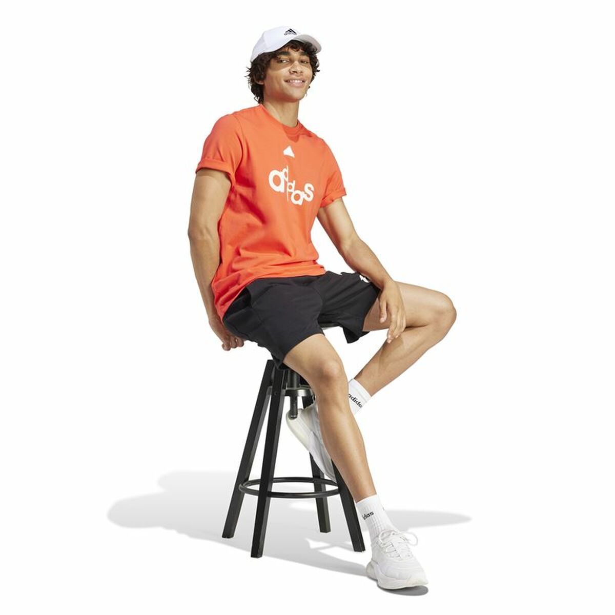 Αθλητικό Σορτς Adidas Bl Short Q1 Graphic Μαύρο