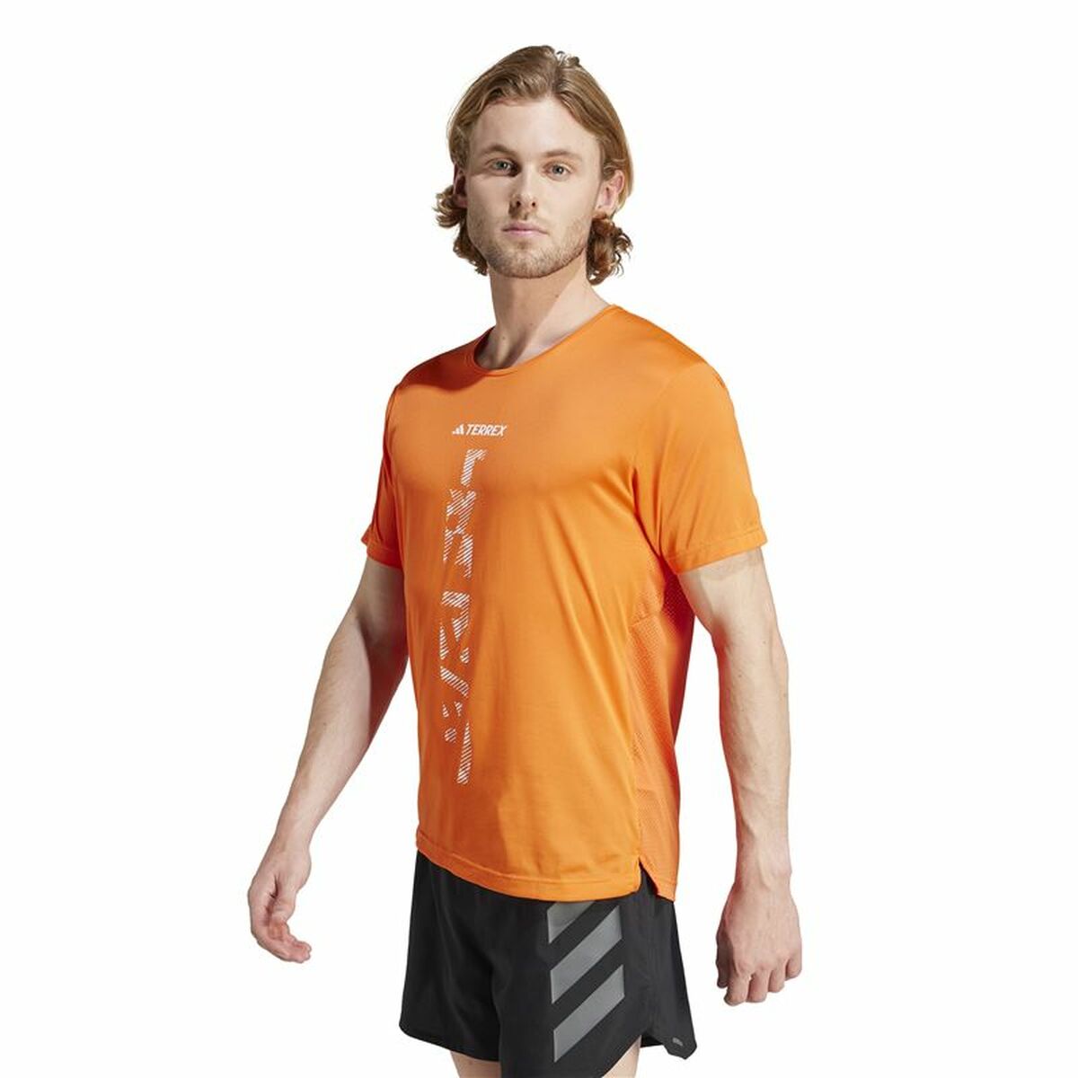 Ανδρική Μπλούζα με Κοντό Μανίκι Adidas Agravic Terrex Πορτοκαλί
