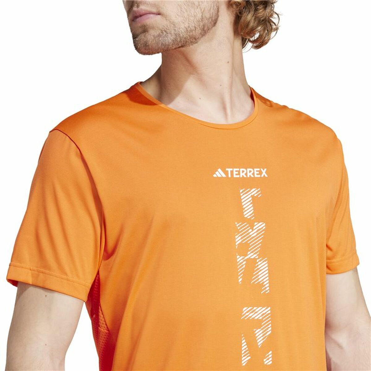 Ανδρική Μπλούζα με Κοντό Μανίκι Adidas Agravic Terrex Πορτοκαλί