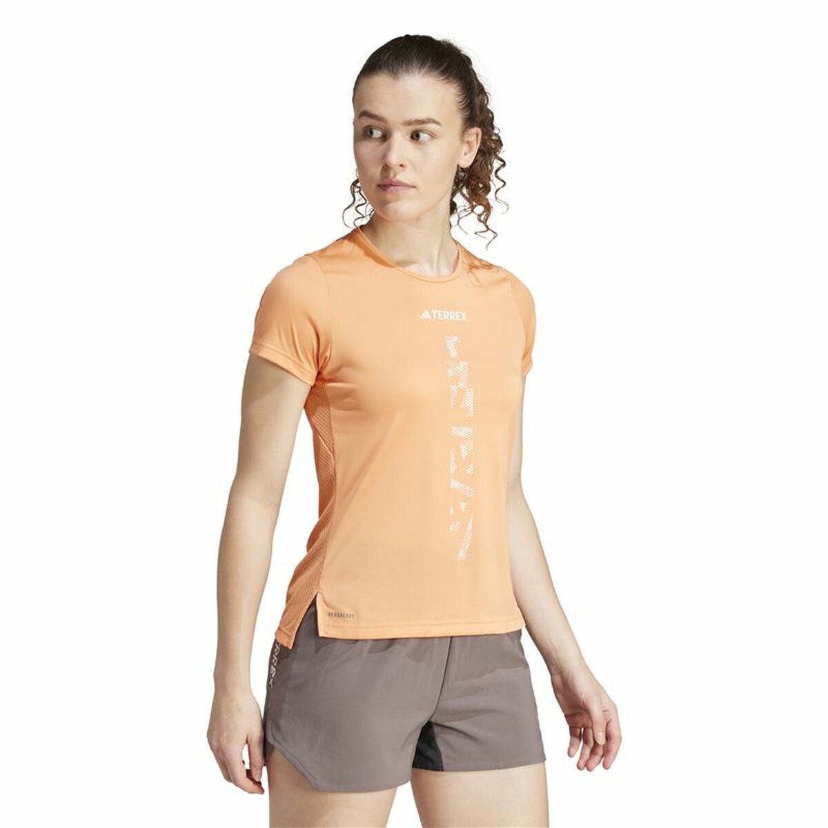 Γυναικεία Μπλούζα με Κοντό Μανίκι Adidas Agravic Shirt Πορτοκαλί