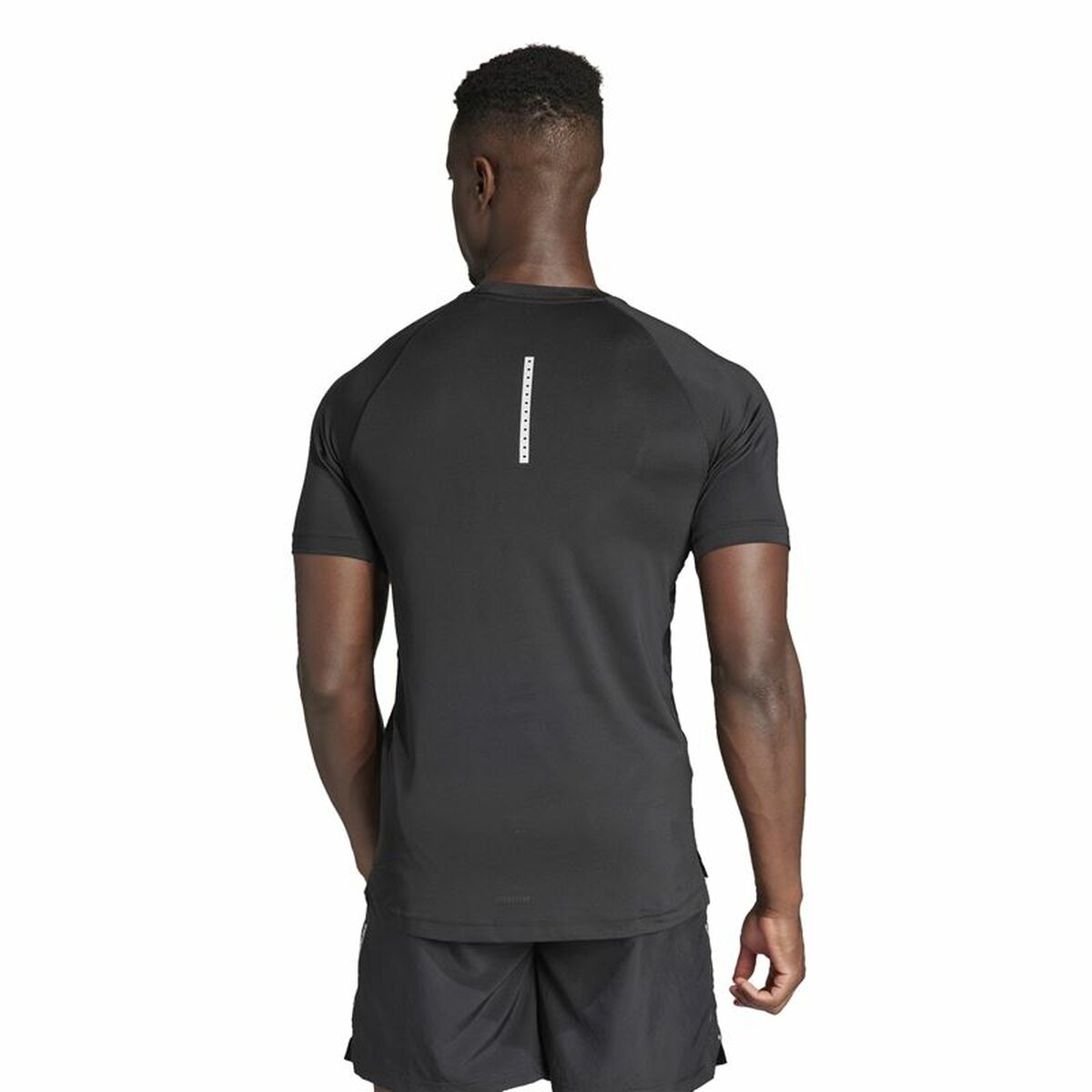 Ανδρική Μπλούζα με Κοντό Μανίκι Adidas Essentials Gym+ Μαύρο