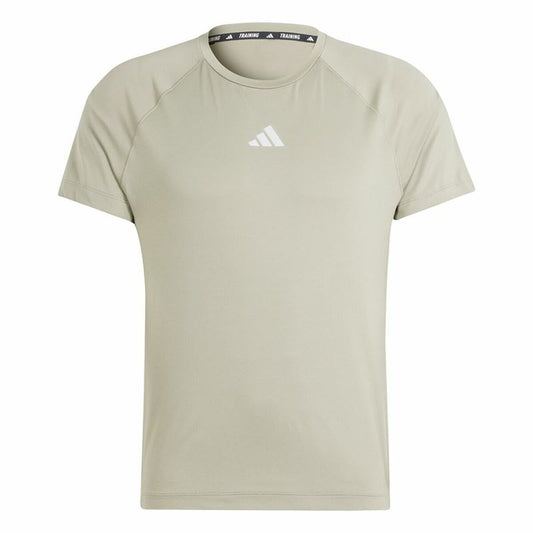 Ανδρική Μπλούζα με Κοντό Μανίκι Adidas Essentials Gym+ Μπεζ