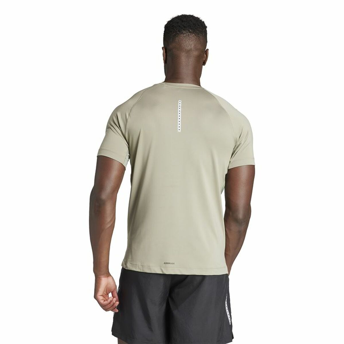 Ανδρική Μπλούζα με Κοντό Μανίκι Adidas Essentials Gym+ Μπεζ