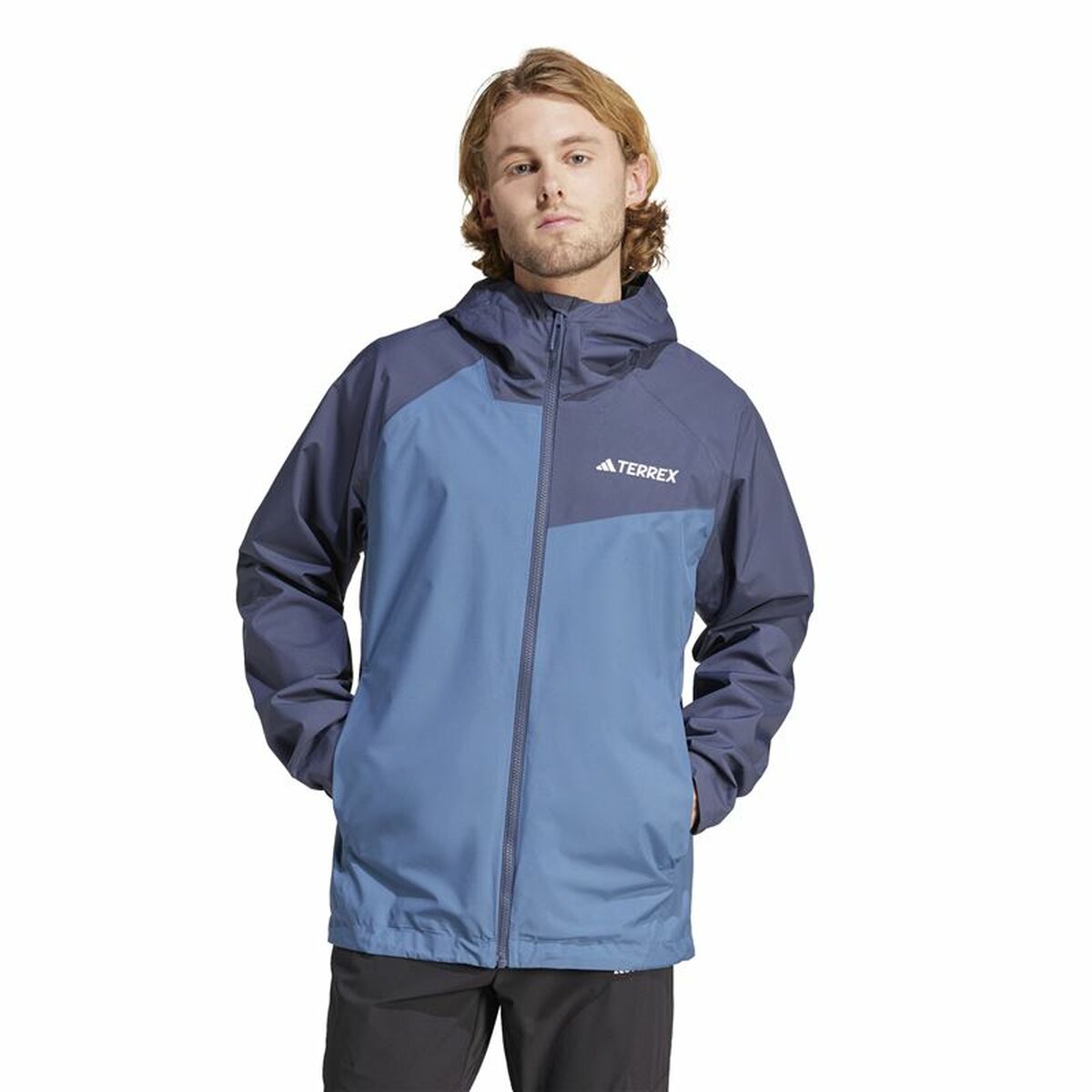 Ανδρικό Αθλητικό Mπουφάν Adidas Multi 2L Rain Μπλε
