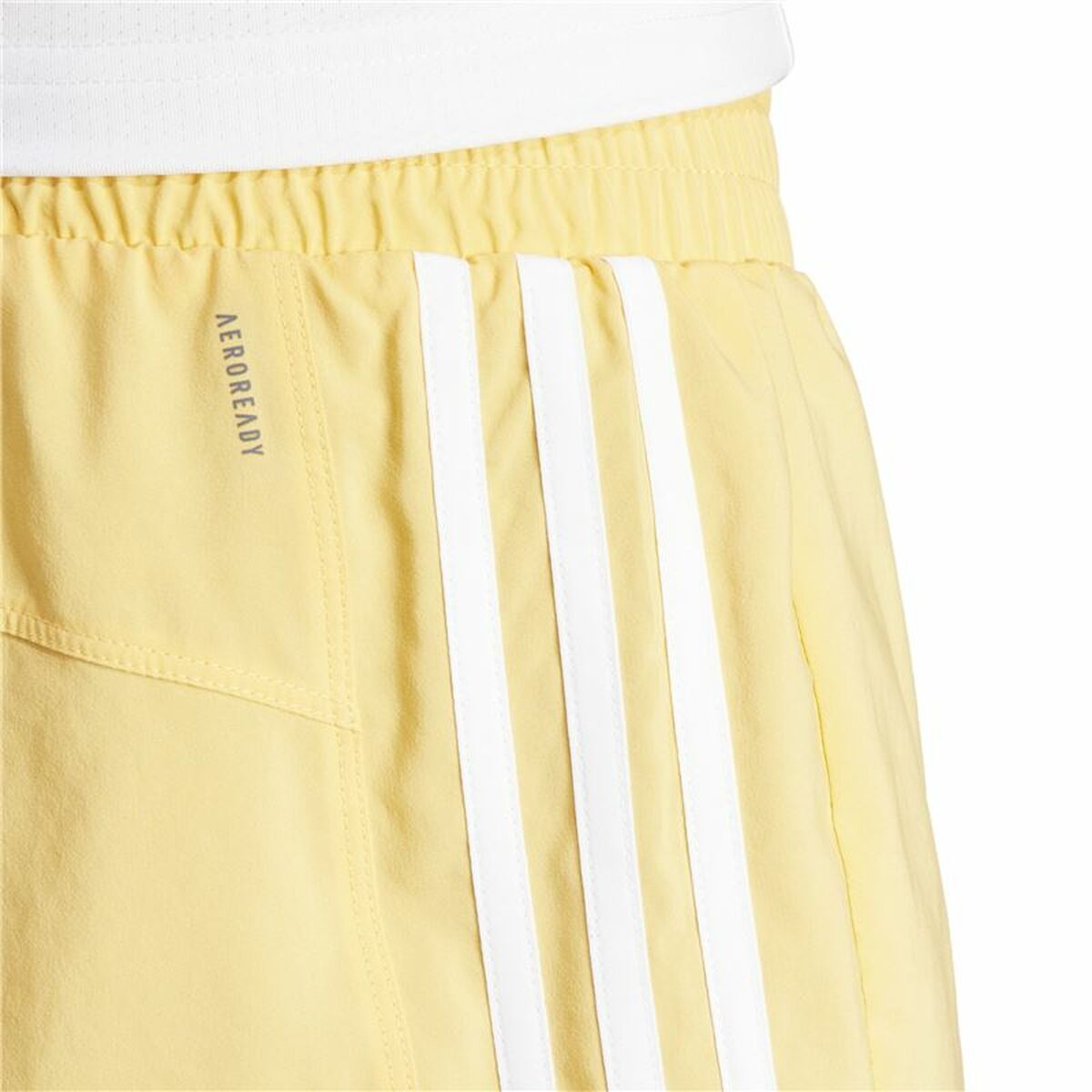Αθλητικό Σορτς Adidas Essentials Pacer Wvn High Κίτρινο