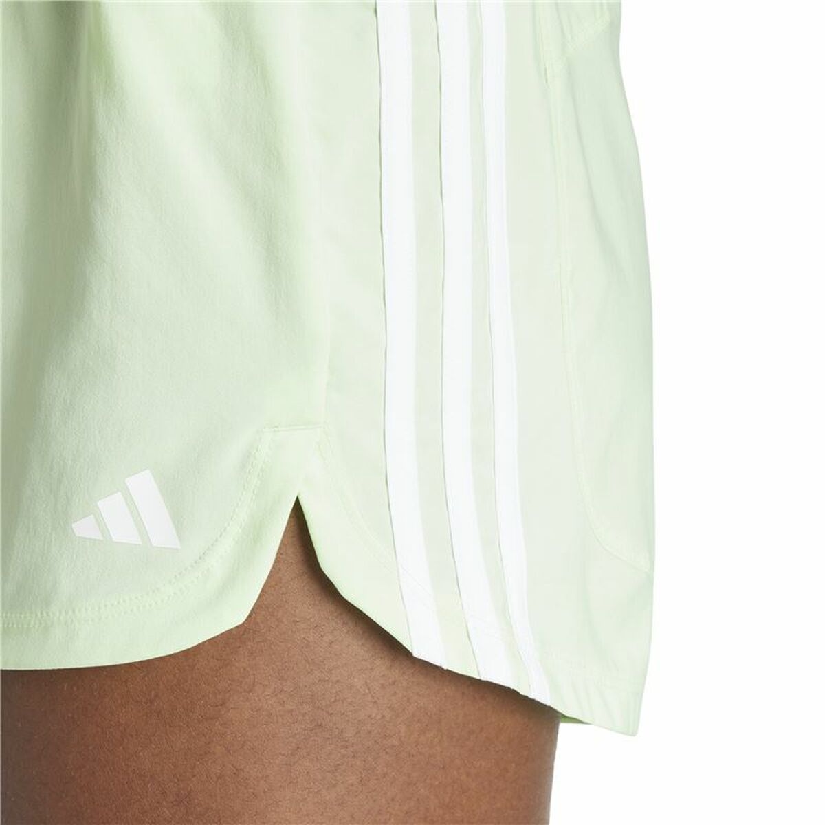 Aθλητικό Σορτς Adidas Essentials Pacer Woven High Πράσινο Ανοιχτό Πράσινο